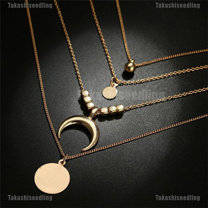 Dây Chuyền Mặt Trăng Lưỡi Liềm Sang Trọng