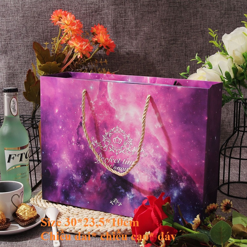 (nhiều mẫu)túi giấy size 30 cm đựng quà tặng sang trọng  tặng sinh nhật bạn gái, đôi tác valentine, ngày lễ 10xtimes