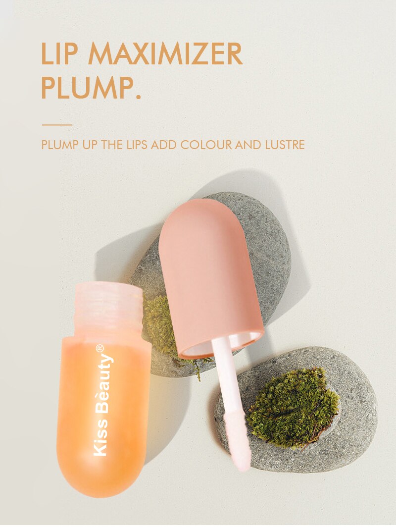 [Hàng mới về] Son bóng dạng lỏng KISS BEAUTY làm căng mọng môi không màu hương trái cây quyến rũ | BigBuy360 - bigbuy360.vn