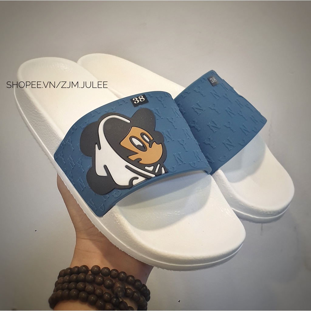 Dép quai ngang nữ NY-Mickey bản mới 2022 - dép nữ mùa hè hot trend Hàn Quốc