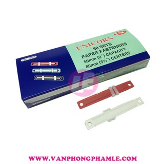 Nẹp Acco nhựa unicorn (Hộp 50 Cái)