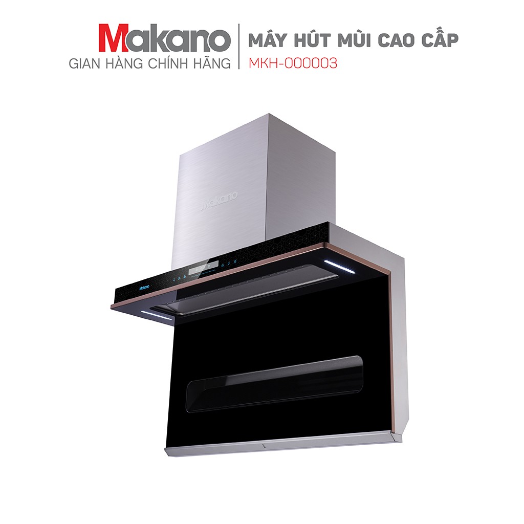 Máy hút mùi nhà bếp Makano MKH-000003 - Lưu lượng hút: 1000m3/h, thiết kế hiện đại, vận hành êm ái