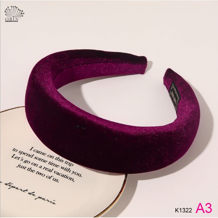 Băng đô, cài tóc nhiều màu sang trọng cao cấp Orin K1322