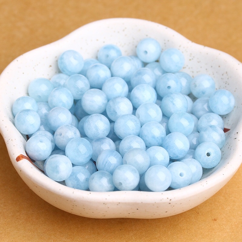 ✅ GIÁ BÁN SỈ ✅ Tự nhiên 100%: Hạt AQUA _ MARI_NE làm vòng tay - HẠT ĐẸP, HÀNG CHUẨN_TH691