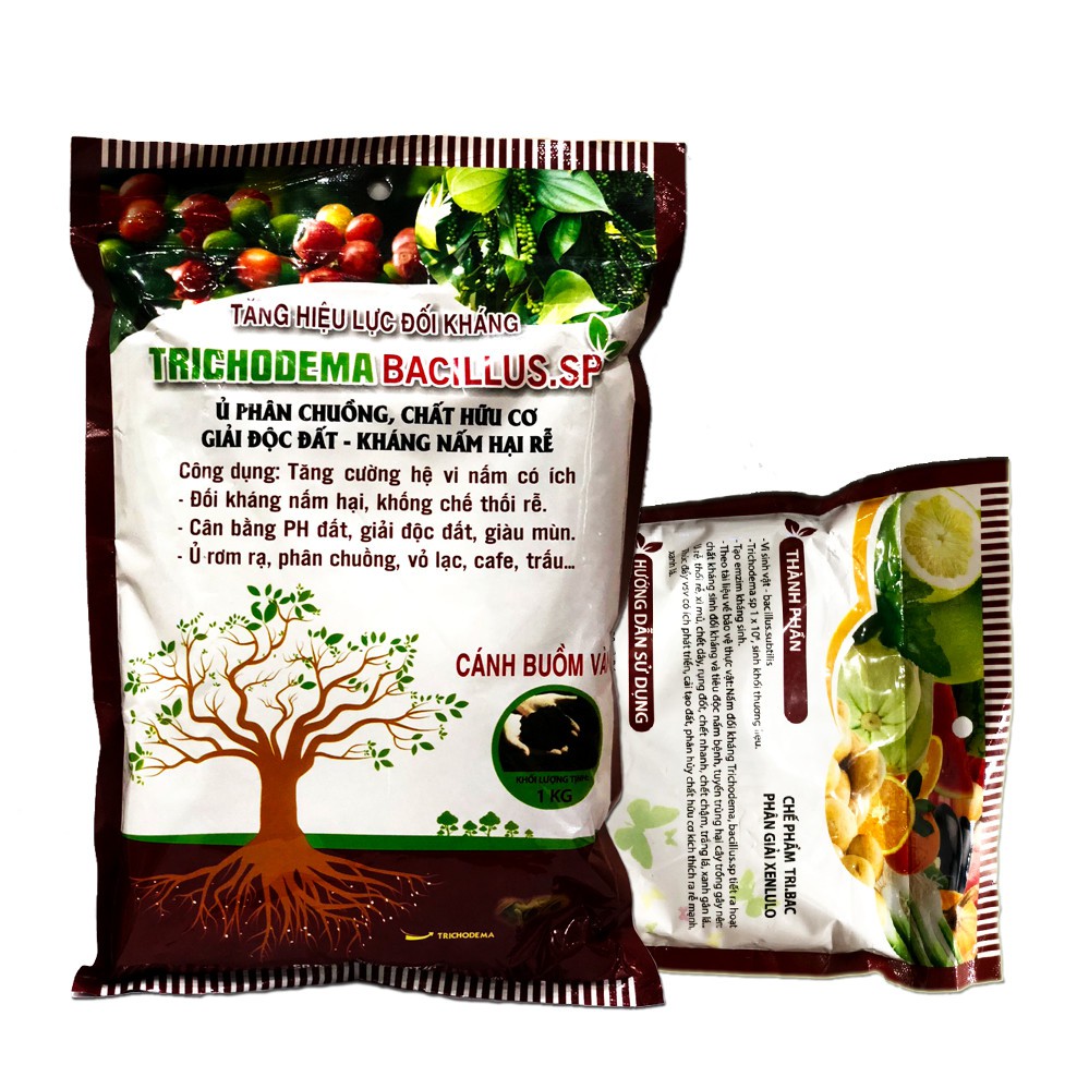 NẤM ĐỐI KHÁNG TRICHODERMA BACILLUS - GÓI 1KG