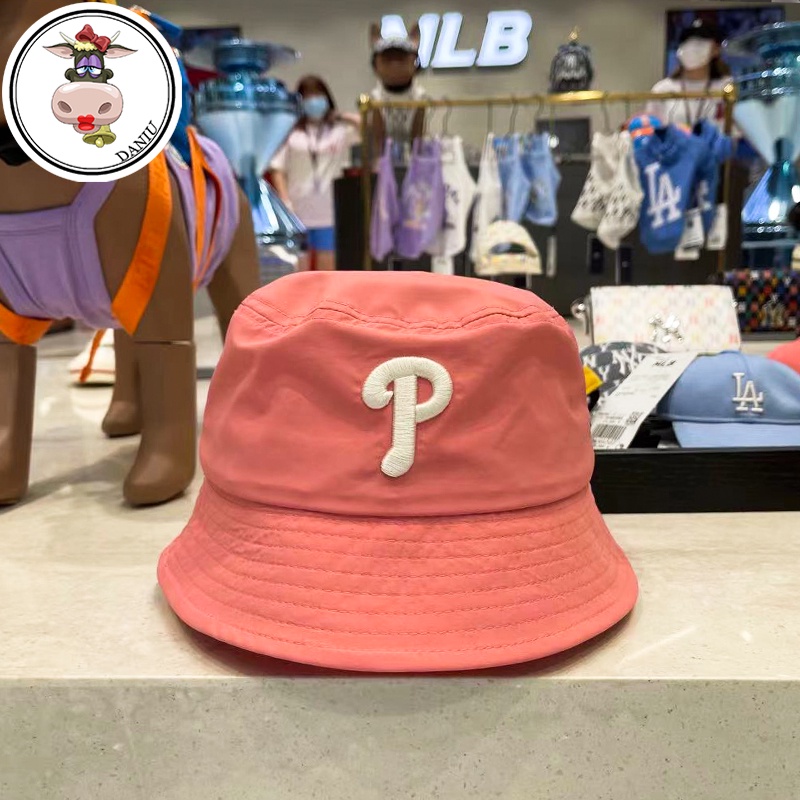 MLB Nón bucket họa tiết chữ NY lớn 3AHT00 sản xuất tại Trung Quốc cho nam và nữ
