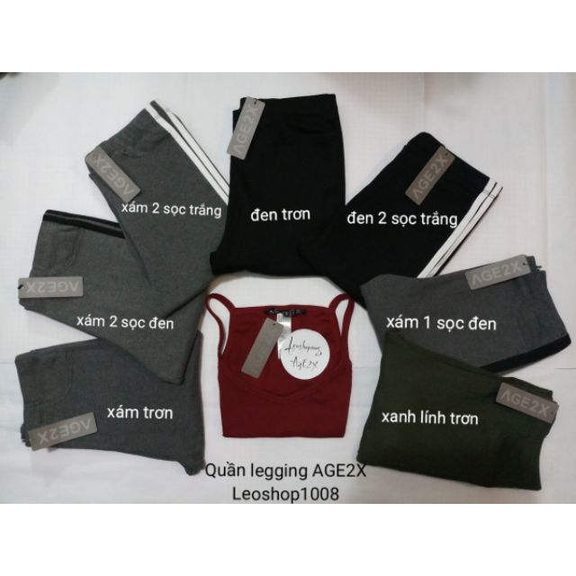 Quần legging lưng liền đủ mẫu AGE2X