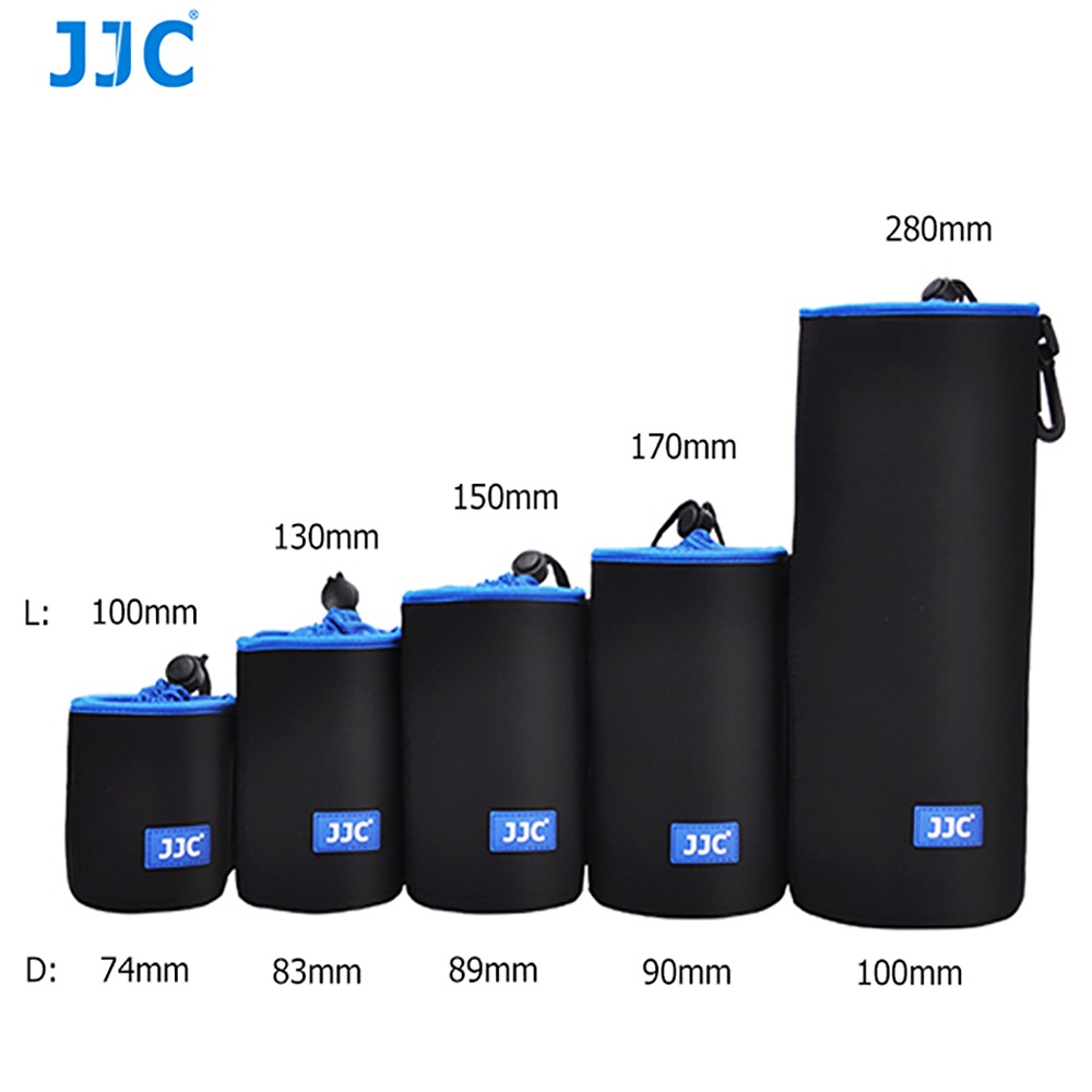 Túi đựng ống kính máy ảnh JJC NLP không gương lật bằng cao su tổng hợp mềm mại bảo vệ nhỏ gọn cho DSLR