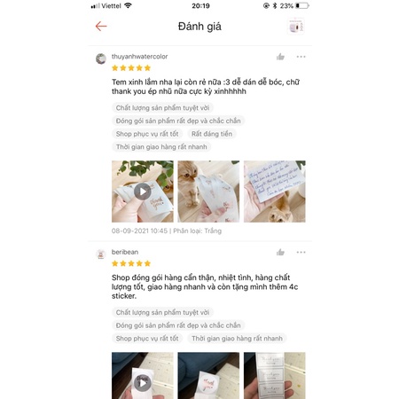 100 sticker miếng dán tròn thank you to đẹp màu ánh nhũ trang trí túi giấy, hộp quà,niêm phong giấy gói hàng,gói quần áo