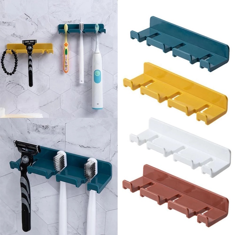 Giá Đựng Bàn Chải Đánh Răng Đa Năng Gắn Tường Tiện Lợi