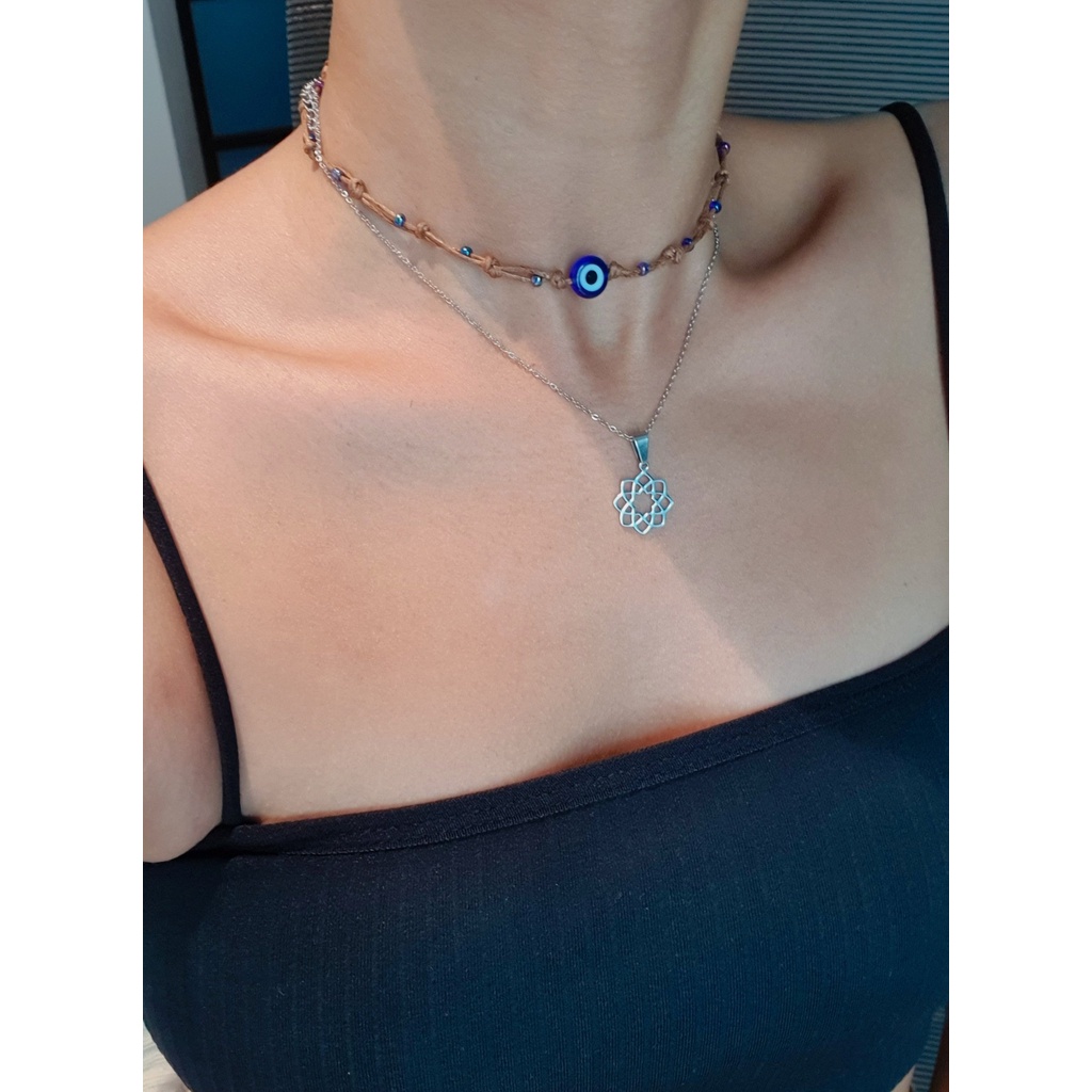 Choker Evil Eye Xanh Ngọc Bohemian | VALE.SOMETHINGBOHO
