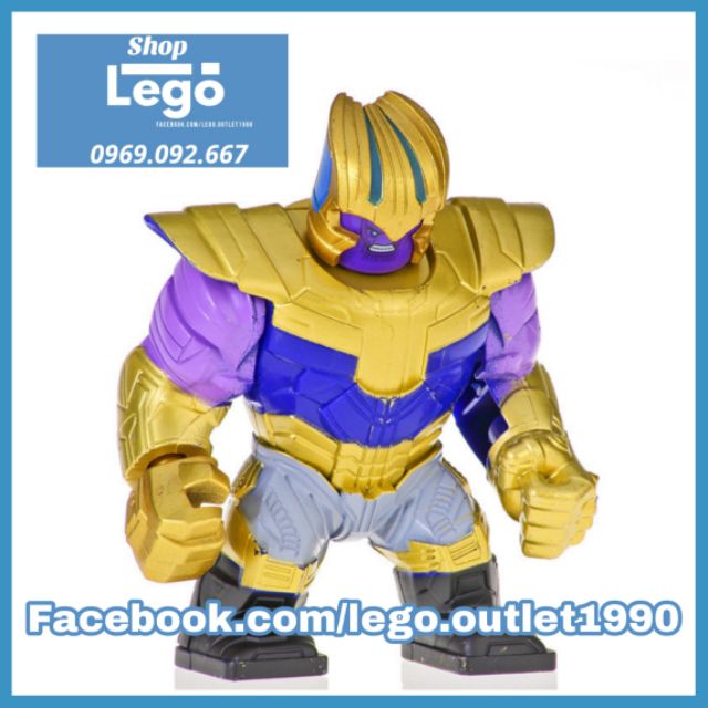 Xếp hình Thanos Endgame Avengers Infinity War chiến binh Big Figures Lego Minifigures POGO PG2057 PG8241