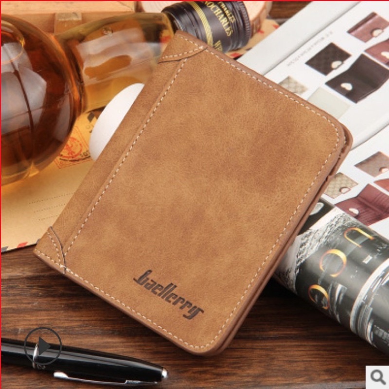 [Fullbox] Bóp/ Ví nam Baellerry da cao cấp nhiều ngăn - Bóp nam dáng đứng kèm hộp