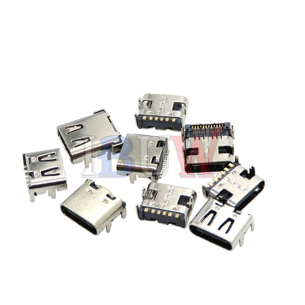 Set 5-10 Ổ Cắm TYPE-C USB SMD 6P 16P 24P HD Truyền Dữ Liệu Cho Điện Thoại Thông Minh