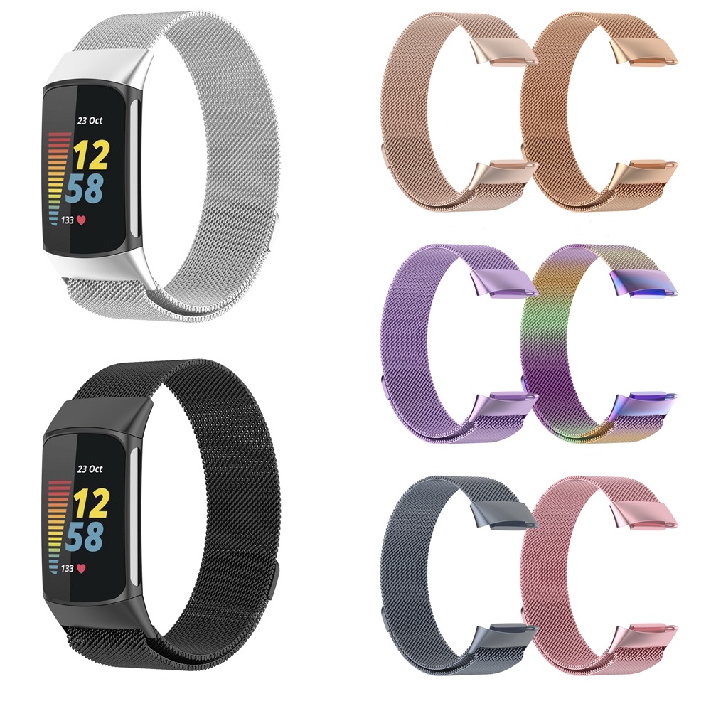 Dây Đeo Inox Cho Đồng Hồ Thông Minh fitbit charge 6 5