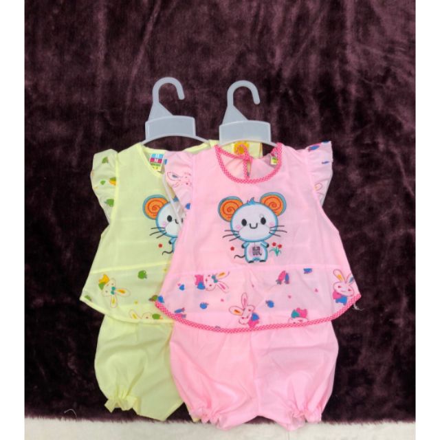 Đồ bộ kate sơ sinh bé gái 3kg đến 10kg