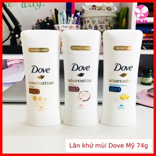 Lăn khử mùi dove mỹ 74g - lăn nách dove usa dạng sáp - chính hãng