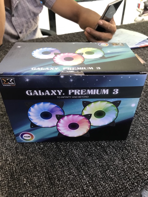 Fan led RGB Galaxy premium 3