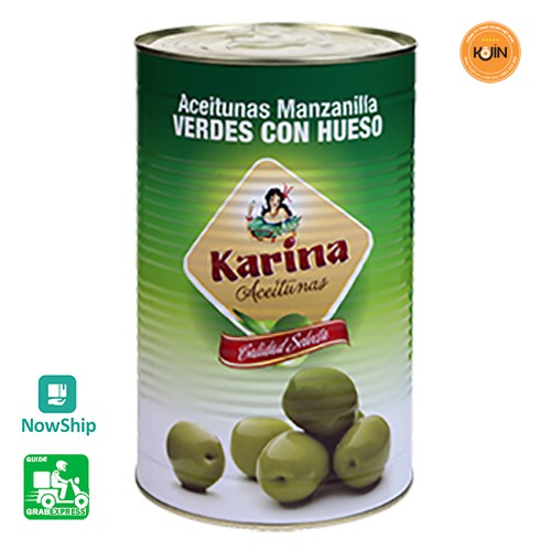 Quả Oliu Xanh Kojin Hiệu Karina 4300gr - Nhập Khẩu Tây Ban Nha