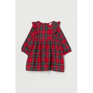 Váy thô dài tay H.M US A.uth size 6/9m đến 3/4y