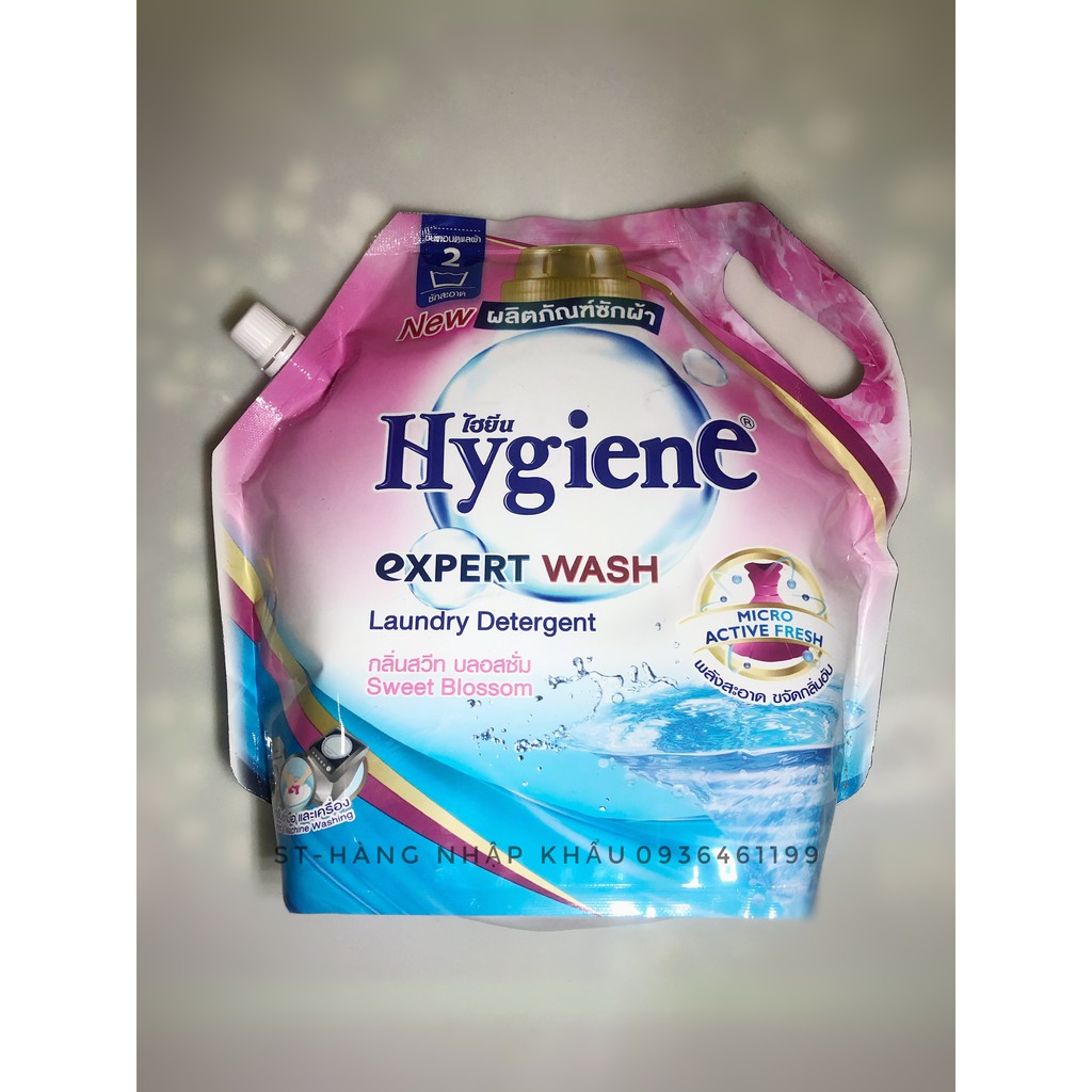 Nước giặt xả quần áo đậm đặc HYGIENE 1.8L -Thái Lan