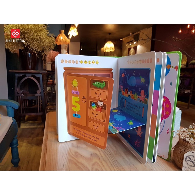 Sách tương tác - Lift-The-Flap-Lật mở khám phá - First 100 Numbers - 100 số đếm đầu tiên