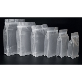 50 cái túi zip đựng thực phẩm nhám trong đáy vuông