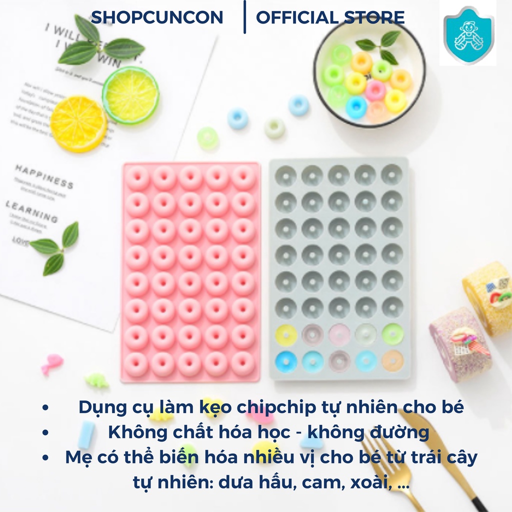 Khuôn làm kẹo dẻo cho bé bằng sillicon dẻo chịu nhiệt cao, khuôn sillicon làm kẹo chipchip