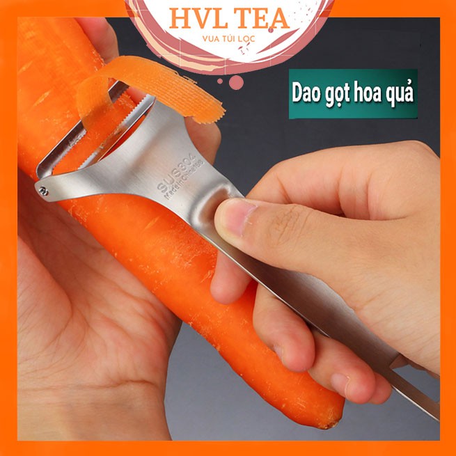 Dao nạo, gọt hoa quả Inox304, dao nạo sợi, tiện lợi, dễ sử dụng - HVL TEA