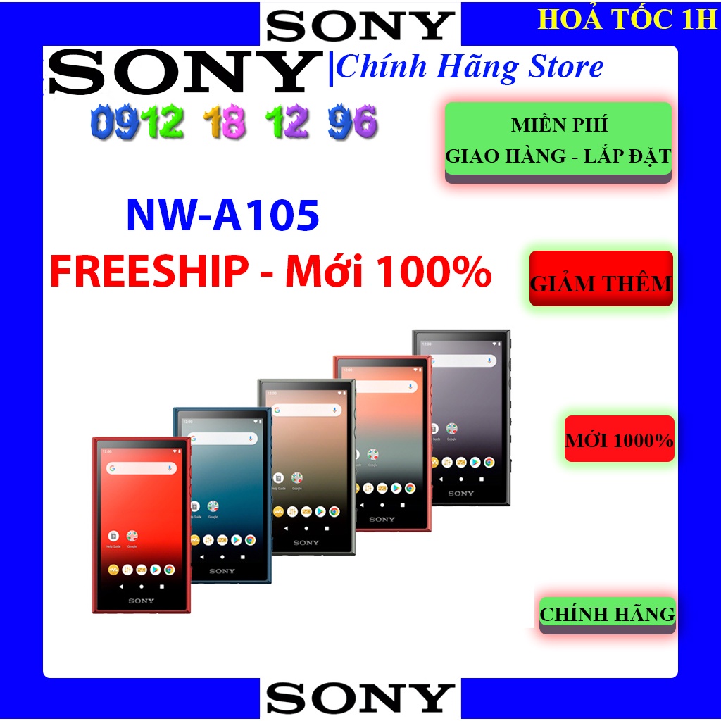 Sony NW-A105 | Máy nghe nhạc Hires Sony Walkman NW-A105