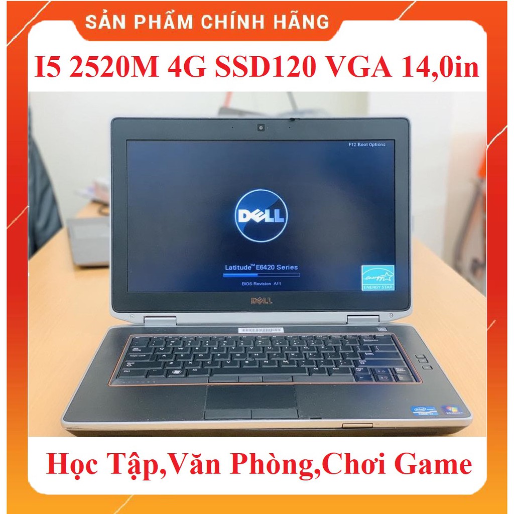 Laptop cũ Dell Latitude E6420 Core i5-2520M, 4GB RAM, HDD 250GB, VGA HD3000  14 inch