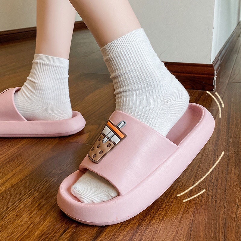 Dép Đi Trong Nhà Đế Dày Họa Tiết Hoạt Hình Dễ Thương Cho Nữ