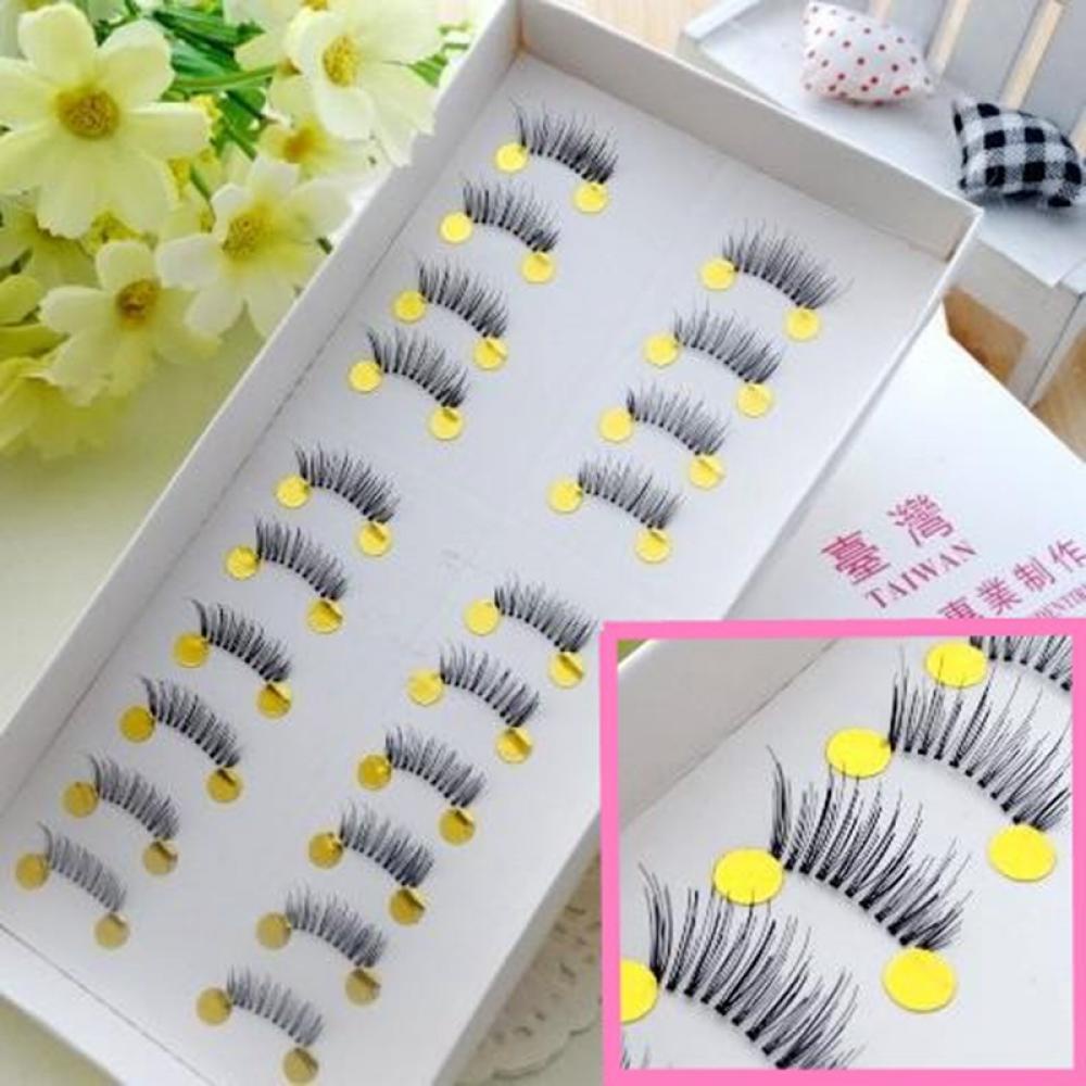 BORAG Set 10 Cặp Lông Mi Giả Mini Trang Điểm Tự Nhiên