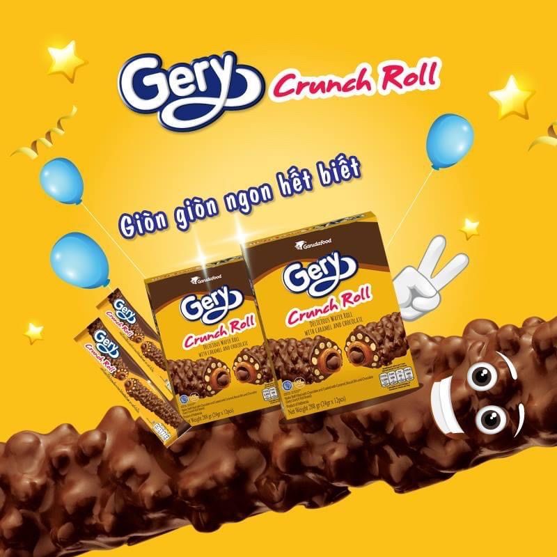 Bánh Gery Crunch Roll hộp 288g - 12 thanh