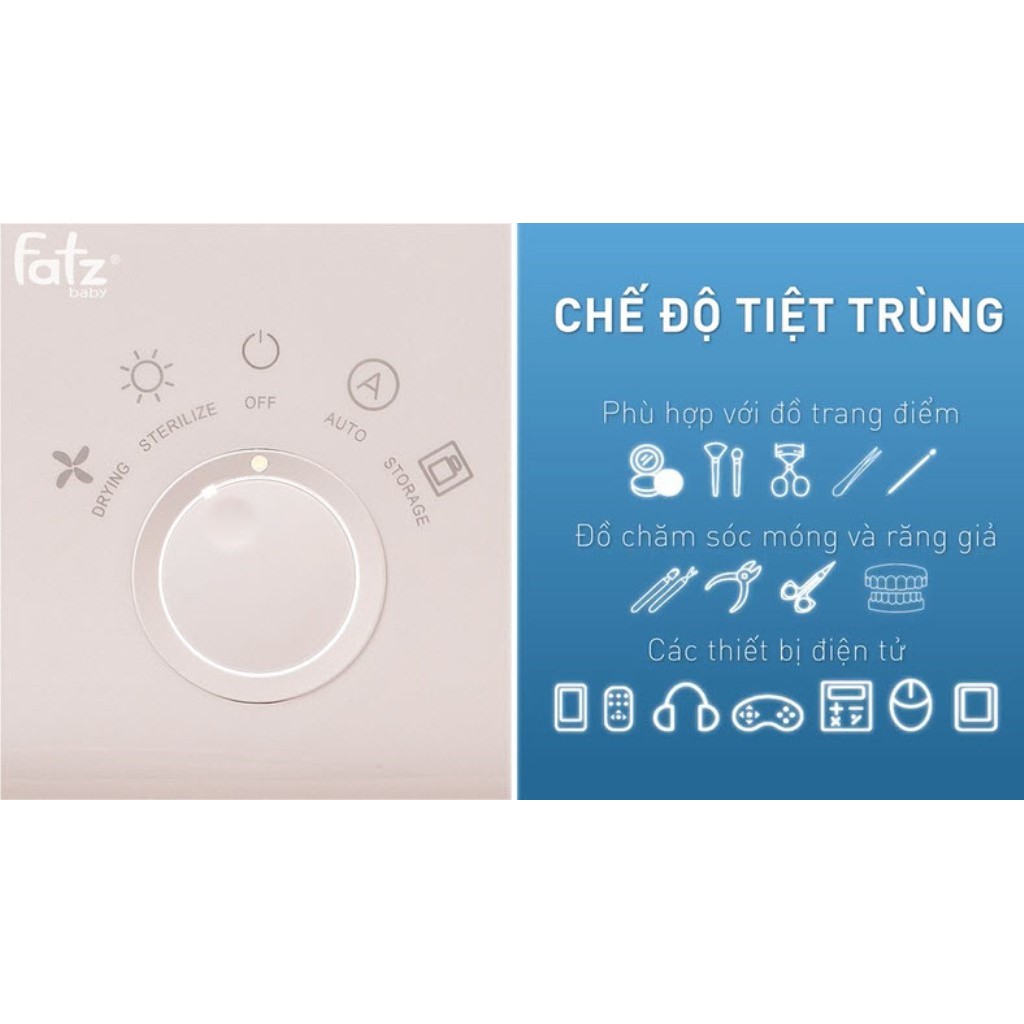 (Bảo hành 12 tháng) Máy tiệt trùng sấy khô UV Super 3 - Fatz FatzBaby FB4715TN