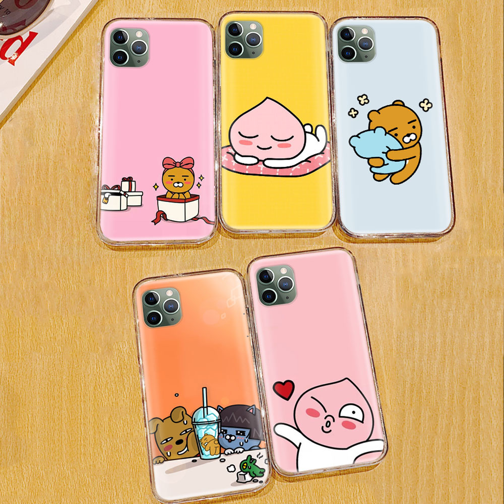 Ốp Điện Thoại Trong Suốt Họa Tiết Kakao Friends Dễ Thương Cho ASUS ZenFone Pegasus Live M2 4 Shot 5 5Z 4S M1 Pro Max Selfie Plus Ta122