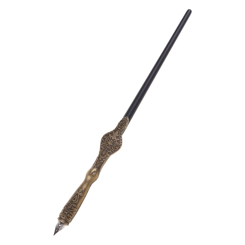 UU 1 Giá đỡ bút viết thư pháp bằng kim loại khắc họa tiết cổ điển