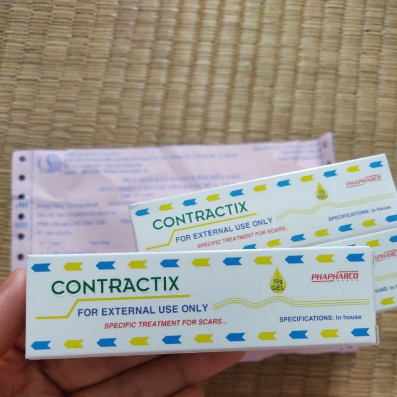 Gel bôi Contractix ngoài da giúp liền sẹo làm mờ vết sẹo tuýp 10g