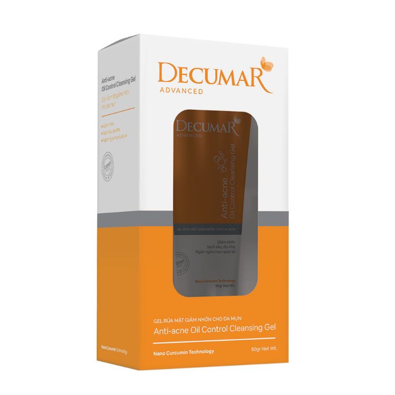 Sữa rửa mặt dạng Gel Decumar Clean Advanced 50mg.