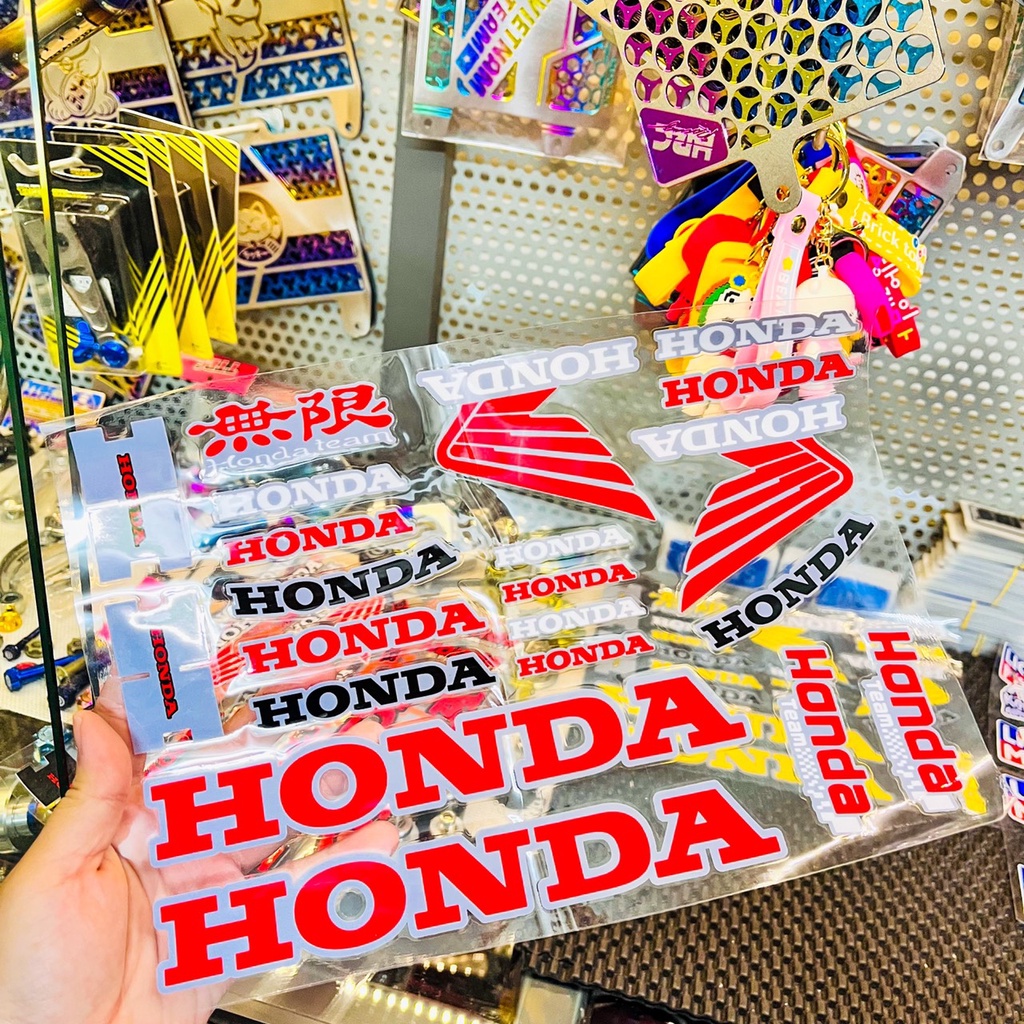 Tem Set Sticker Dán Chữ Honda ✌