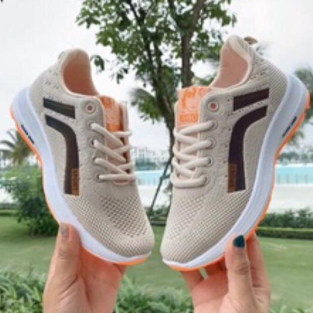 NEW Giày Thể Thao Nữ, Sneaker Thời Trang Chạy Bộ, Tập Thể Dục Lưới Thoáng Khí Êm Chân - Giầy Thiện Đạt "