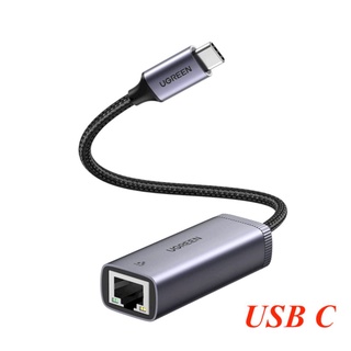 Cáp chuyển USB-C sang RJ45 Gigabit Ugreen 40322 dài 15cm Chip AX88179A CM483