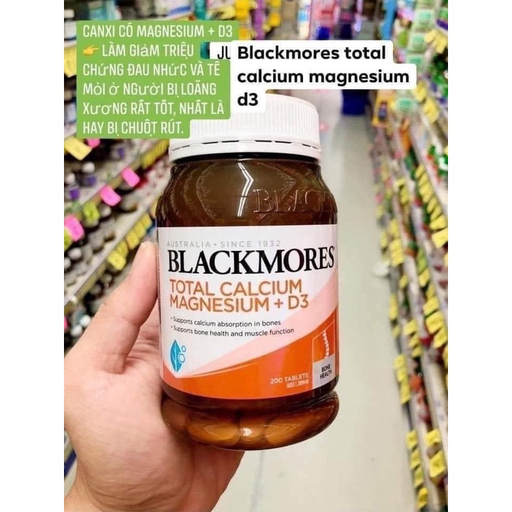 BLACKMORE TOTAL CALCI MAGIESIUM D3 200 viên