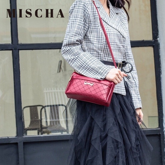 MISCHA Túi Đeo Chéo Chống Thấm Nước Phong Cách Retro Mới Cho Nữ