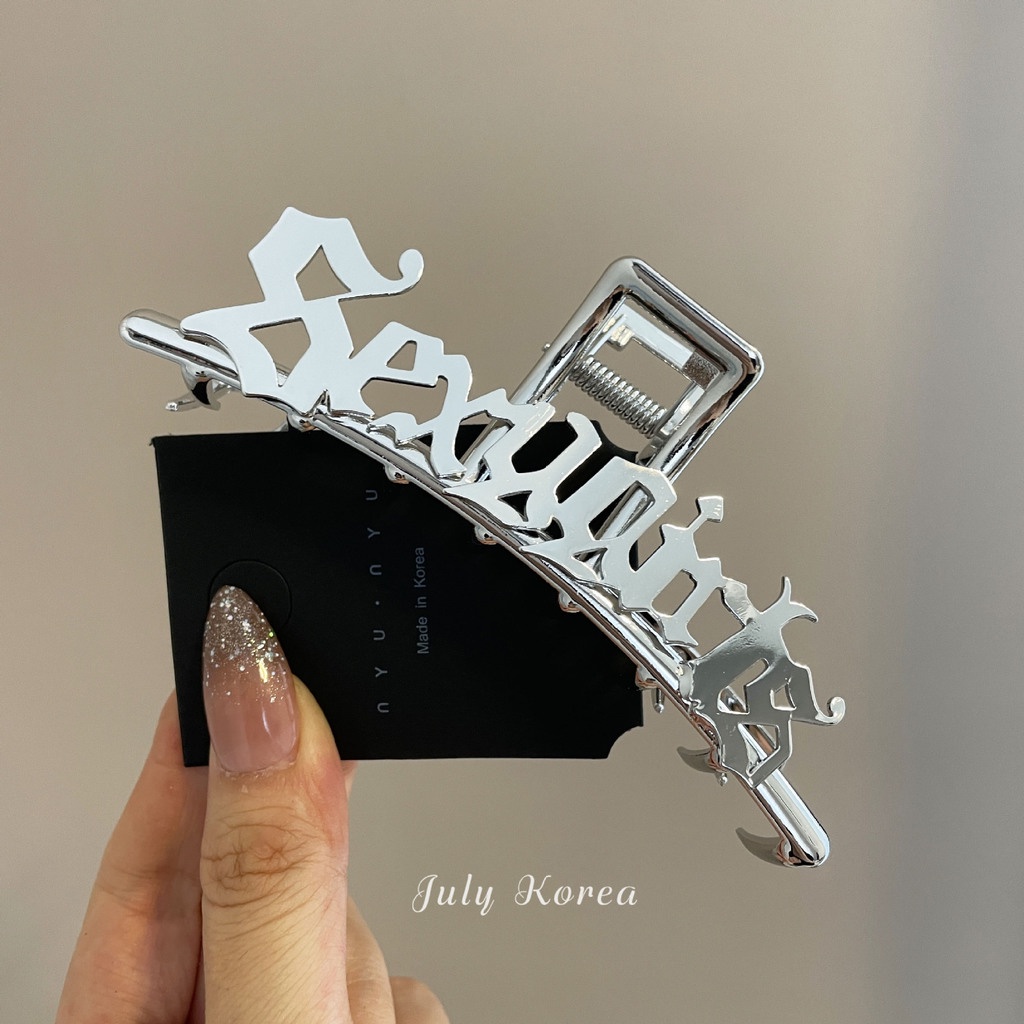 Kẹp tóc kim loại hình cá mập phong cách Hàn Quốc mùa hè cho nữ