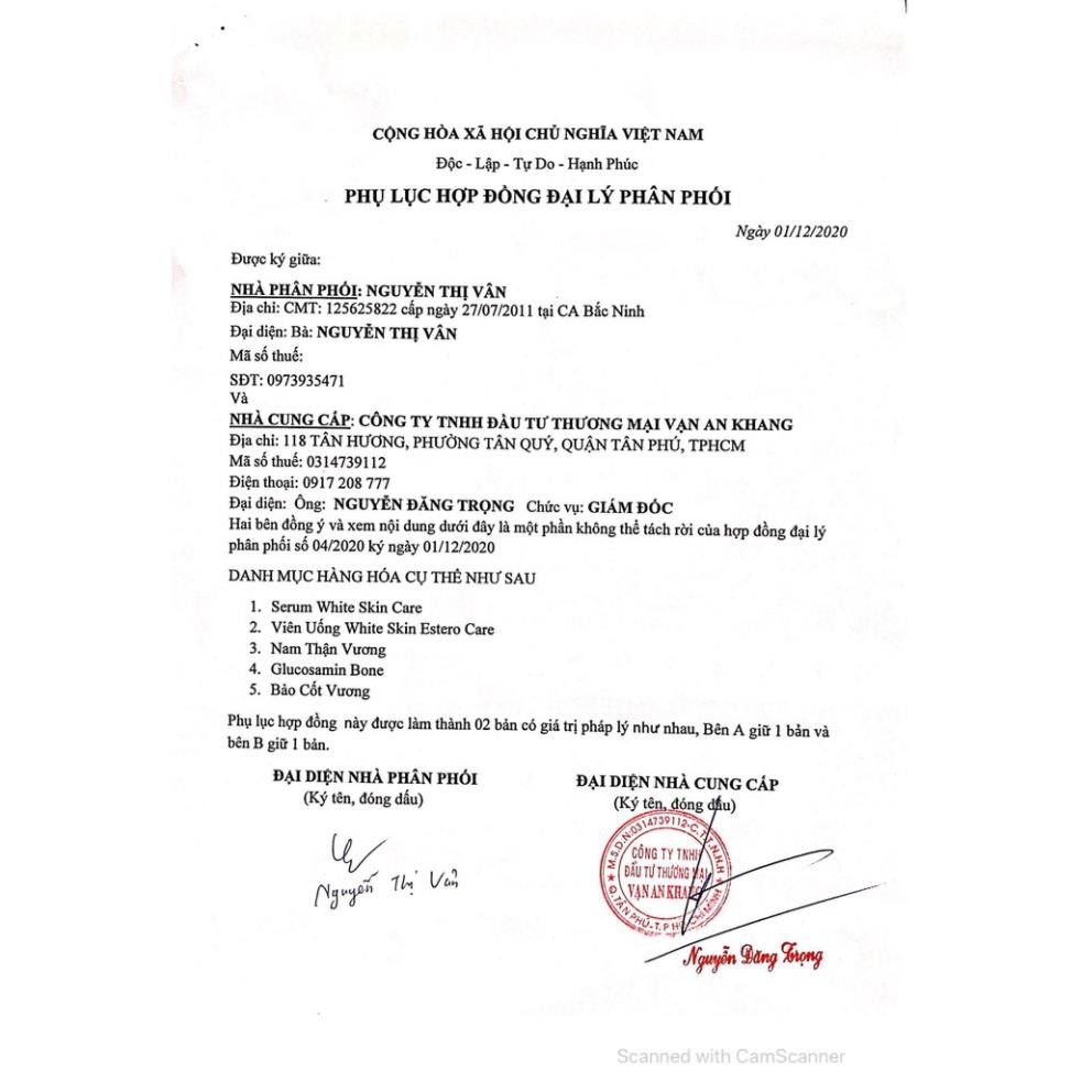 Serum trắng da White Skin Care tinh chất dưỡng ẩm chống lão hoá da mặt và mờ thâm nám - SiMi Beauty | BigBuy360 - bigbuy360.vn