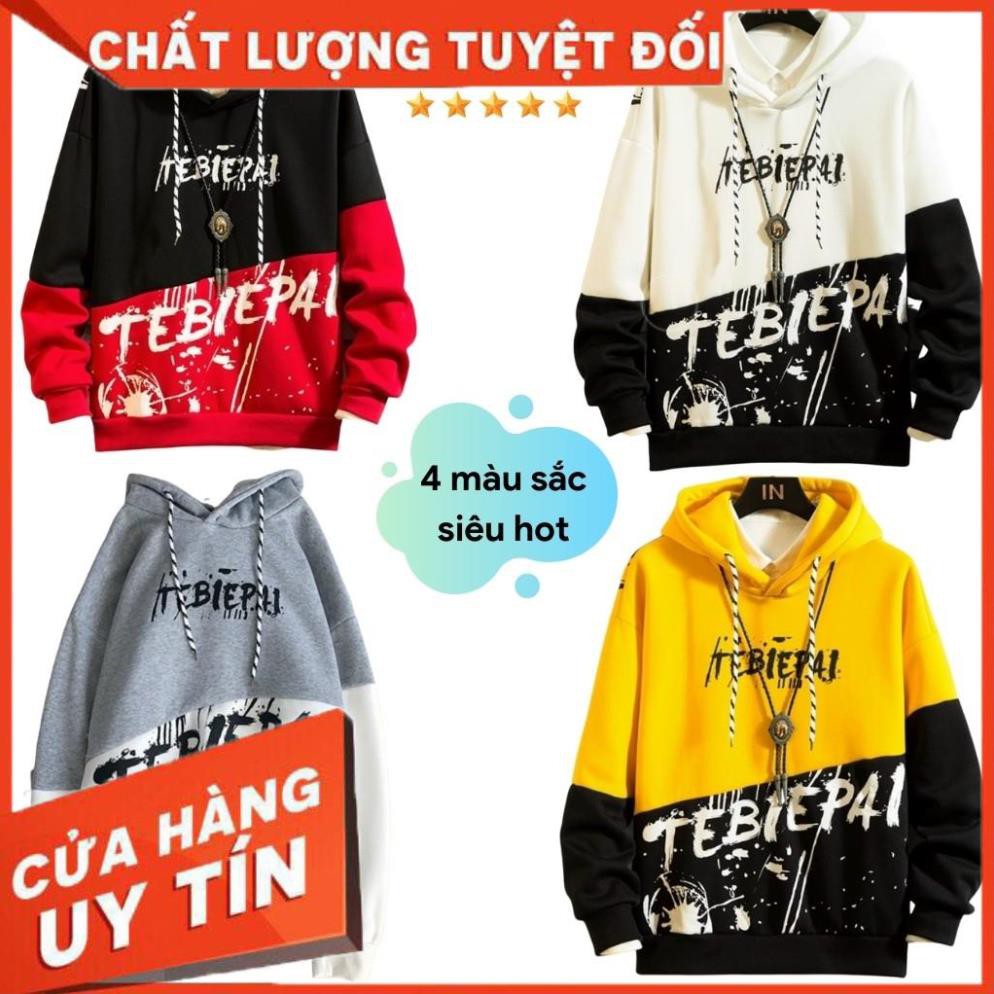 [HOT] Áo Hoodie  Áo khoác nỉ KN22 trần bông 2 lớp phối 2 màu, form unisex nam nữ trẻ trung