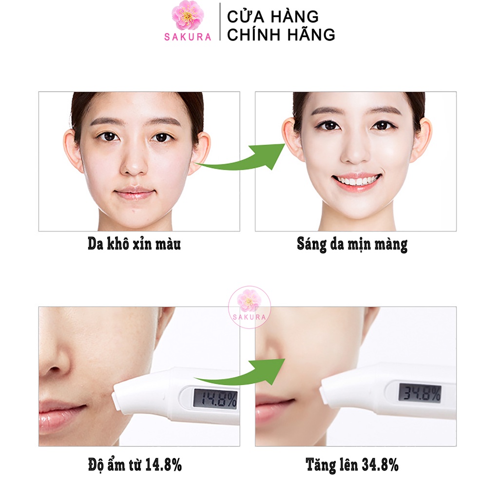 Mặt nạ giấy dưỡng da mụn cấp ẩm cấp nước thải độc dưỡng ẩm chống lão hoá Mask nội địa trung Images Bioaqua SAKURA 30ml