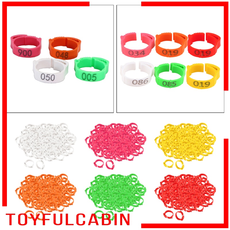 Set 100 Vòng Kẹp Chân Gà Vịt / Vịt Bằng Nhựa Tiện Dụng