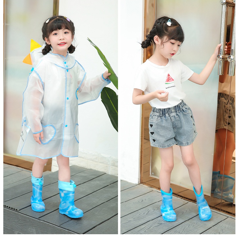 Ủng Cao Su Đi Mưa Họa Tiết Hoạt Hình Dễ Thương Cho Bé